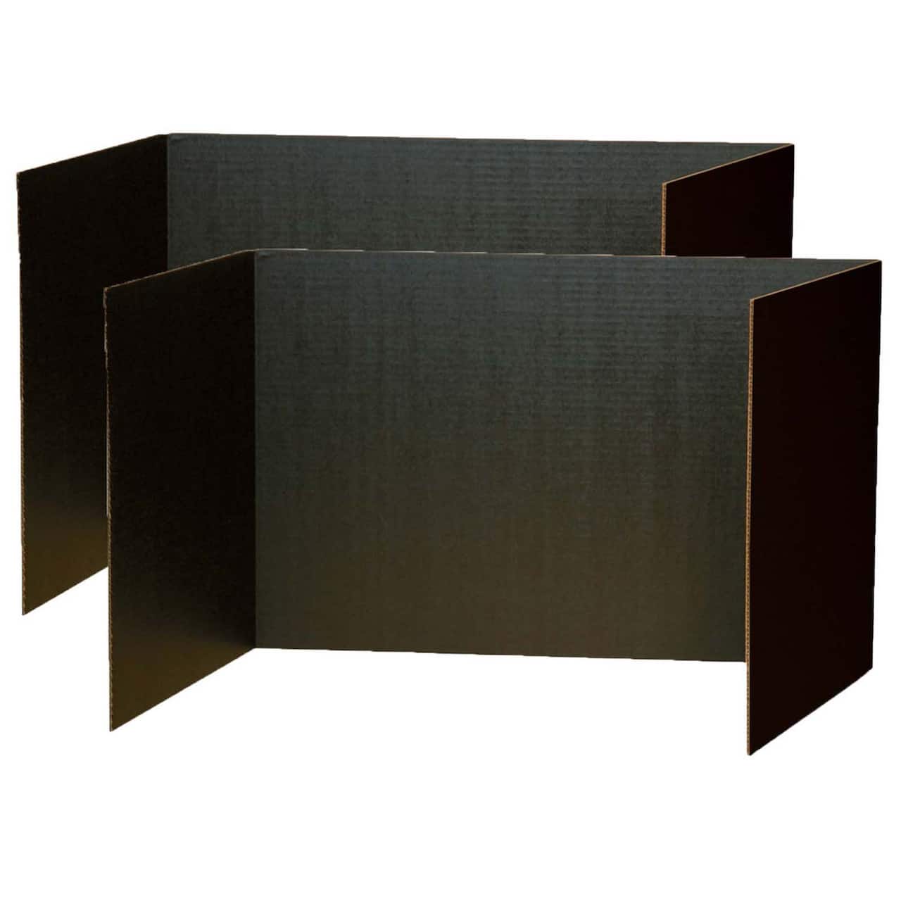 Pacon® 48" x 16" Black Privacy Boards, 2 Packs of 4